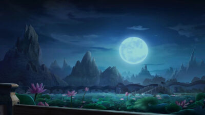 背景 湖边