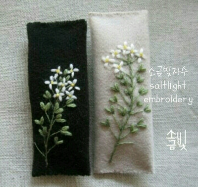 韩国刺绣工作室saltlight embroidery刺绣作品欣赏