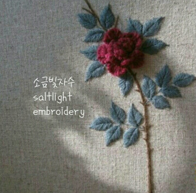 韩国刺绣工作室saltlight embroidery刺绣作品欣赏