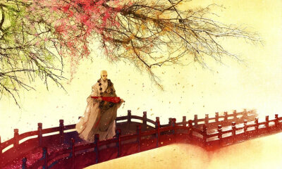 曾虑多情损梵行， 入山又恐别倾城，
世间安得双全法， 不负如来不负卿。