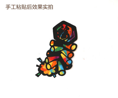 炫彩纸贴画红红火火儿童沙画幼儿园早教创意手工DIY材料包玩教具