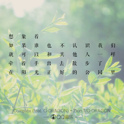 歌词海报――Zion.T&GD
Complex