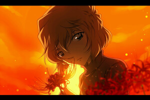 【来源P站，侵删】
画师：スロッピ一

灰原哀，日本动漫《名侦探柯南》中的主要人物，本名宫野志保。其原为黑衣组织的成员雪莉（Sherry），是能使身体缩小的药——“APTX4869”的发明者。在姐姐宫野明美遭组织杀害后，因反抗组织而被囚禁，服下APTX4869，身体缩小后背叛组织逃亡，化名灰原哀。
动漫二次元原创/同人画/漫画/手绘/头像/壁纸/锁屏/背景/美少女/茶发/短发/傲娇/腹黑/女王