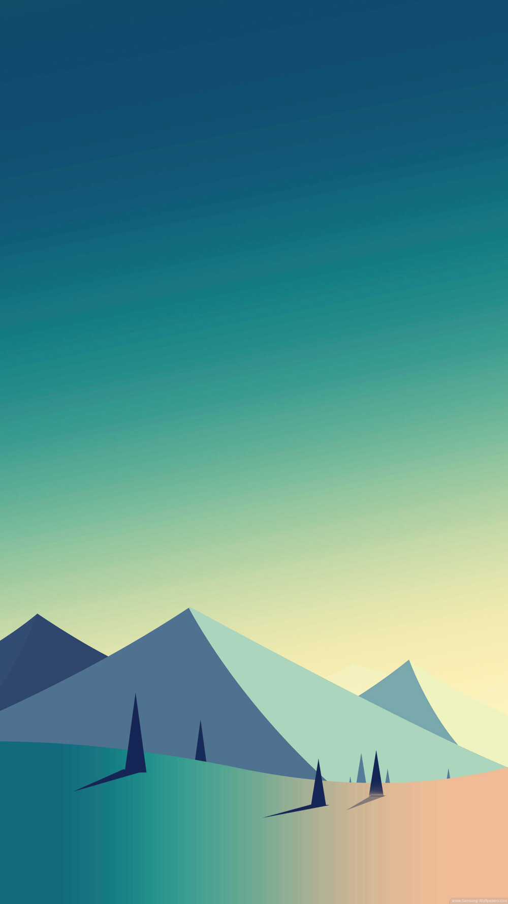 三星手机壁纸【1440x2560】samsung galaxy s6 山 金字塔 抽象