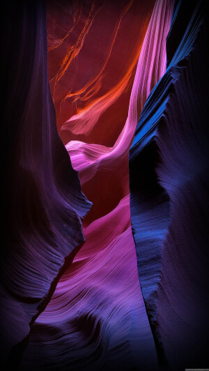 三星手机壁纸【1440x2560】Samsung Galaxy S6 红色 紫色 蓝色  抽象图形