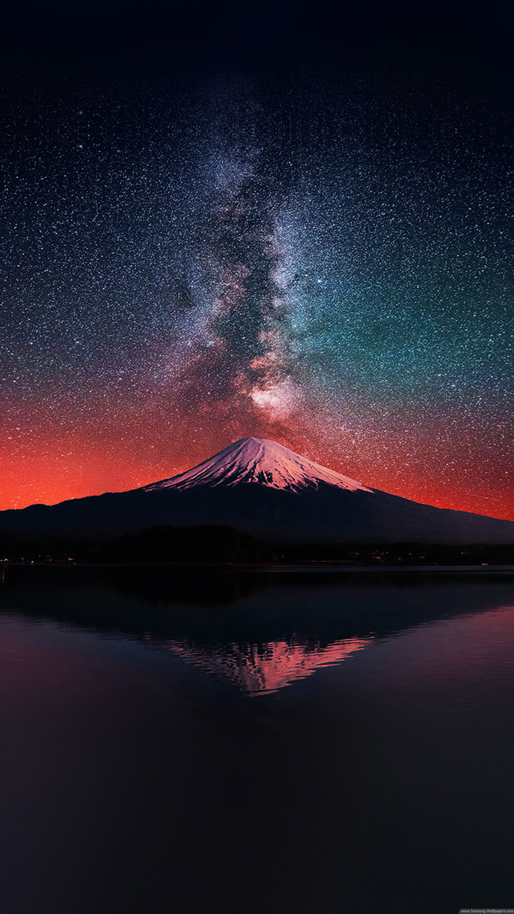 三星手机壁纸【1440x2560】Samsung Galaxy S6 火山 星空