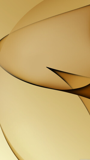 三星手机壁纸【1440x2560】Samsung Galaxy S7 金色 水纹 水波