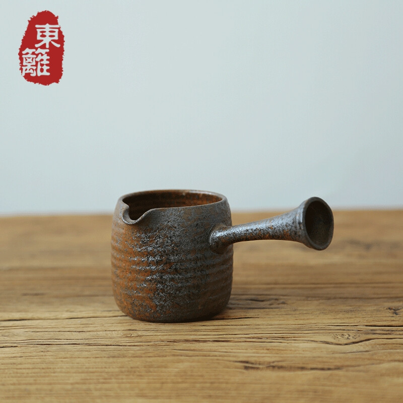 日式手工粗陶普洱分茶器陶瓷茶海匀杯原创功夫茶具禅意公道杯茶道