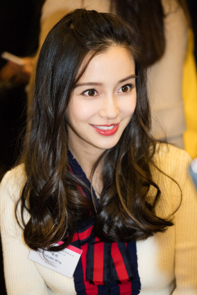 angelababy 香港美图公司上市敲钟活动