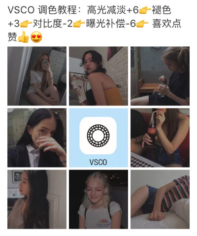 vsco 图片调色教程