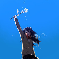 插画动漫 二次元 头像 女