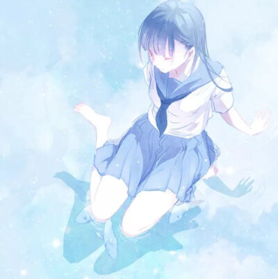 女生头像.小清新.二次元.蓝色系 by:凉惜