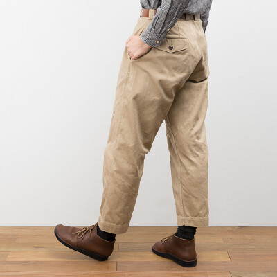 NTMY. Worker Pants 斜纹棉布宽松工作裤