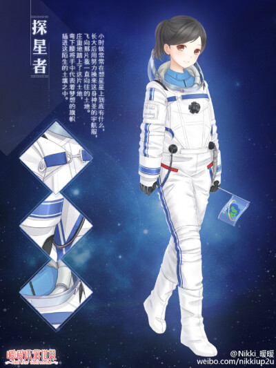 【暖暖环游世界】暖暖三周年 充值套装 “探星者” 游戏 人设 服装设计 动画 装扮