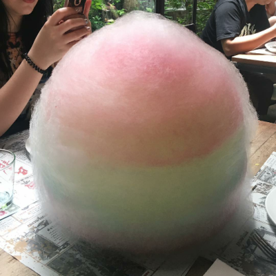 Rainbow cotton candy.