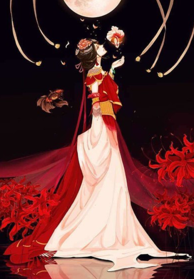 古风.红衣女子.彼岸花.妖媚.妩媚.霸气.悲凉 by:凉惜