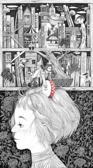 来自以色列插画师Sveta Dorosheva 绘画作品一组
黑白手绘线描  手账素材 装饰画