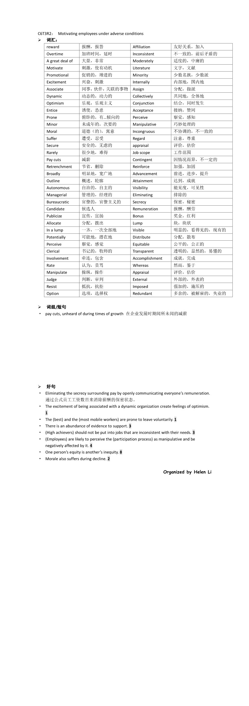 IELTS阅读 C6T3R2
笔记整理 by Helen Li