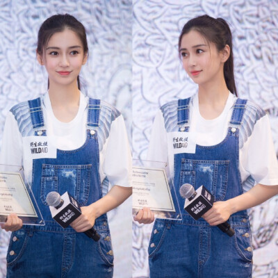 Angelababy 由野生救援WildAid 举行的“保护穿山甲项目”新闻发布会