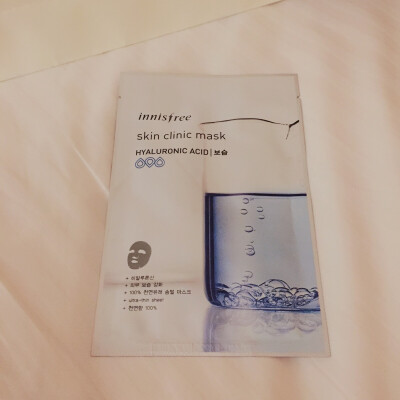 innisfree skin clinic mask ( hyaluronic acid )
表現普普，保濕還算可以