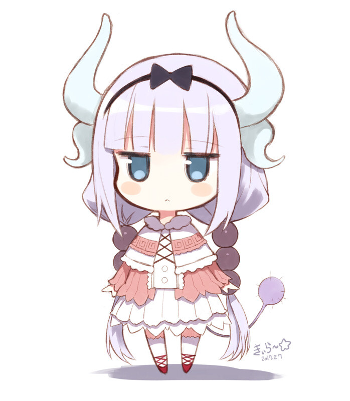 p站 插画 q版 康娜卡姆依 小林さんちのカンナちゃん id=61335610 き