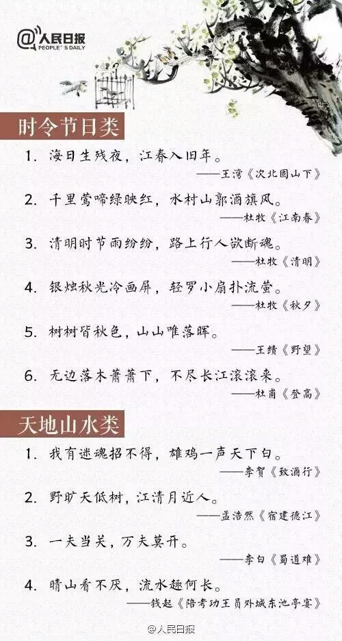 必备古诗 郎情妾意 炼字 古风 古韵 李白 名句 积累 考试 总结 文学 欣赏