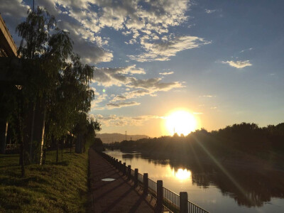 自然风景落日夕阳天空文艺清新壁纸