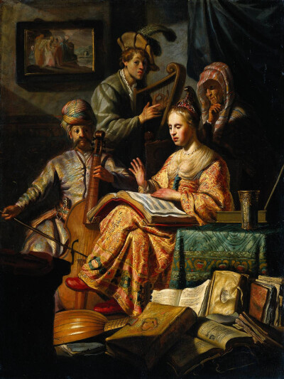 音乐寓言 1626伦勃朗Rembrandt作品选粹 荷兰巴洛克艺术代表