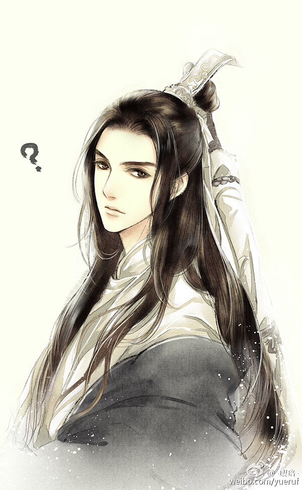 古风 男头 帅气 插画壁纸