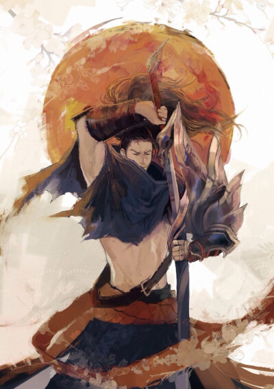 亚索 YASUO 疾风剑豪(作者不详&见水印，如侵权，勿删）