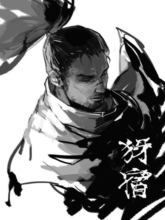 亚索 YASUO 疾风剑豪(作者不详&见水印，如侵权，勿删）