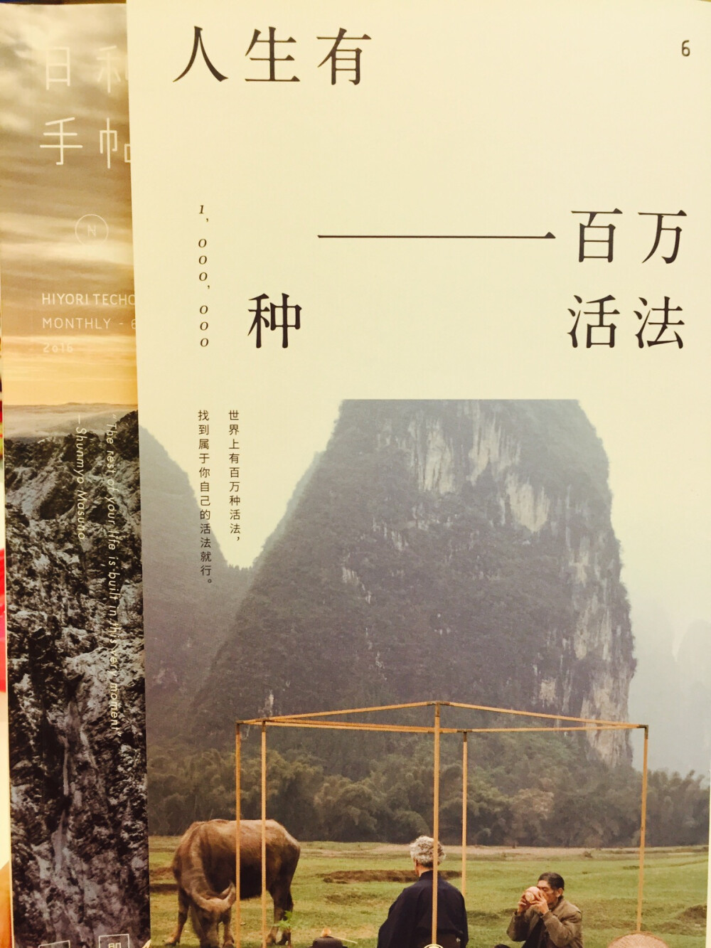 《日和手帖》的其中一个主题。收集了世界各地的20个生活样本，有日本禅僧、摄影师、厨师、手艺人、渔民、极限运动员等……生活的意义是以自己喜欢的方式活着并且努力地坚持。每个人在选择自己的理想人生，或是柴米油盐，或是诗与远方，而理想生活的本质不过就是当下每一分每一秒的时光。