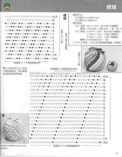 三角插――绣球