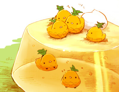 スナックパインのゼリー
生クリームも飾りました。
id=50877343