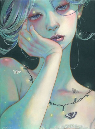 穿过发梢，是你的温柔 ~ 插画 Miho Hirano