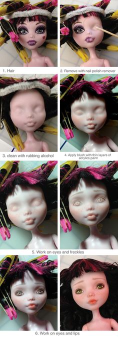 I'm so redoing Ava's dolls to make them younger and sweeter looking