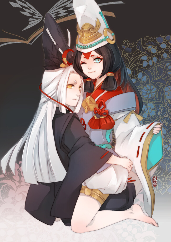 阴阳师黑白童子