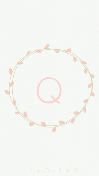 Q，字母壁纸，原创壁纸，