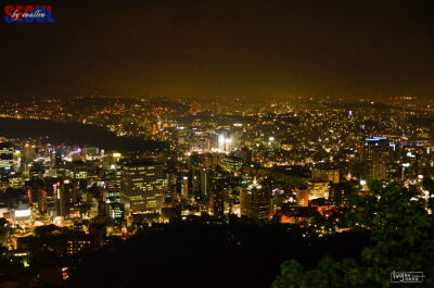 南山上看首尔夜景