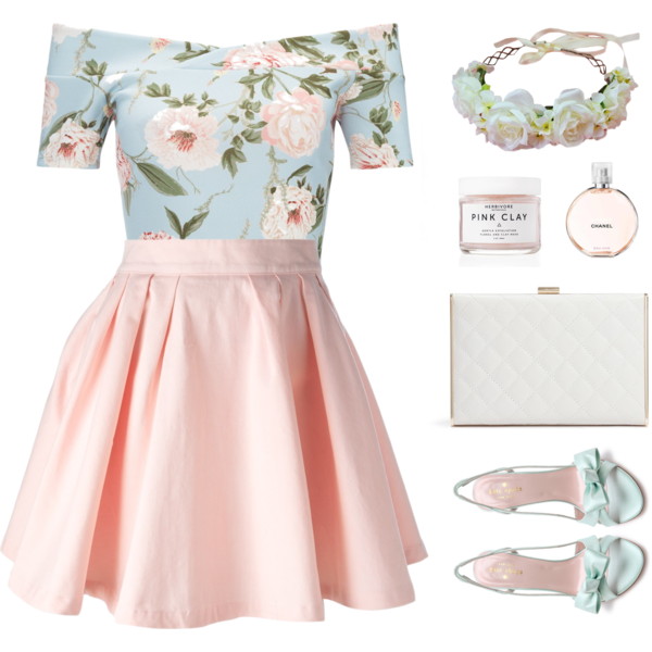 #oversizedflorals #polyvorecontest #springessentials #springfashion #spring2016 #pastel #pastels #feminine #girly #pink #simpleset #chanel #katespade