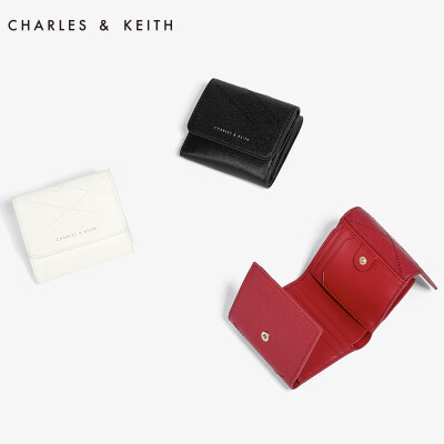 CHARLES&amp;KEITH 短款钱包 CK610770230 欧美风时尚女士钱夹