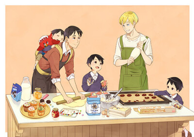 吉恩·欧塔斯和诺特家里的3个孩子