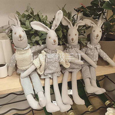 兔子玩具公仔儿童玩偶韩国创意礼物原装正版兔兔新款上市家居摆件拍摄道具