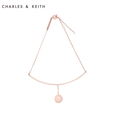 CHARLES&amp;KEITH 项链 CK52219 欧美风时尚金属长款毛衣链