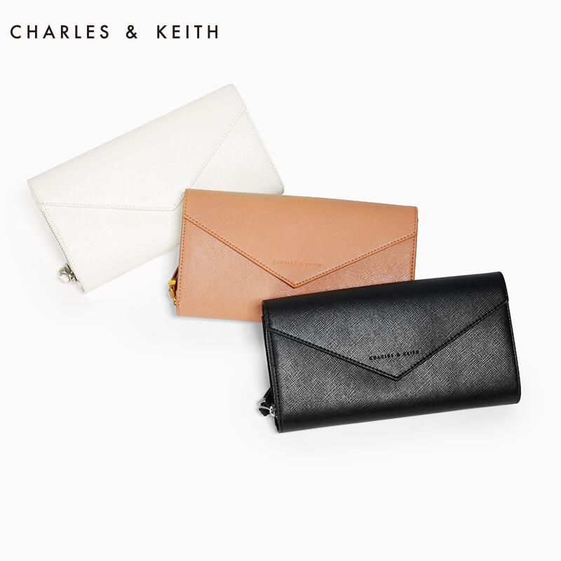 CHARLES&amp;KEITH 长款钱包 CK610840073 彩色长款信封女士皮夹