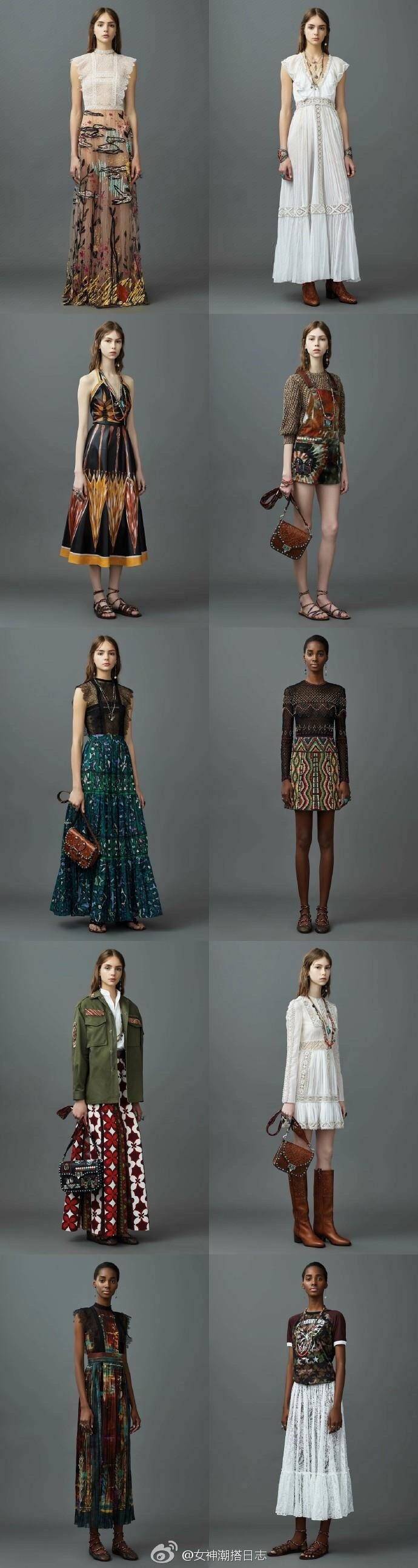 Valentino 2017 早春度假系列，此次灵感飞往了古巴，开展了一场充满异国风情的仙女之旅~ ​