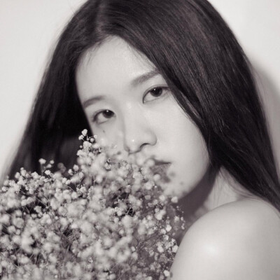 清新 女头 黑白