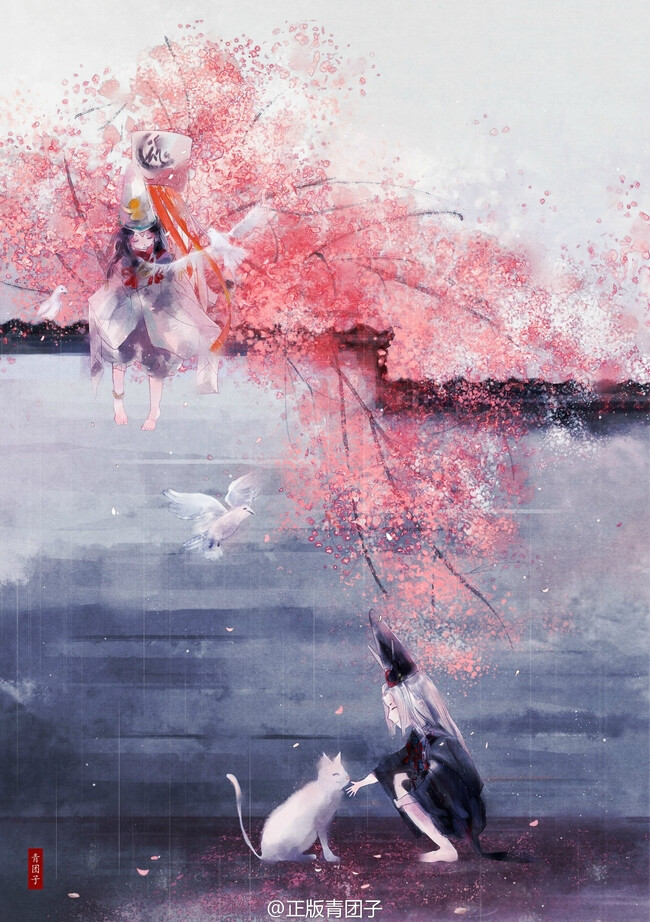 小小白x小小黑，有爱(⑉°з°)-♡