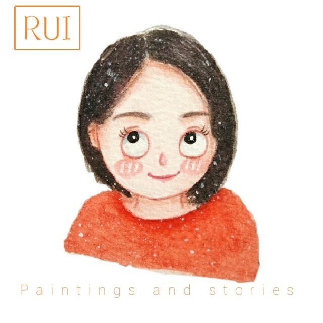 Paintings and stories让我来画你的故事！画和故事！ Q版水彩小头像约画可私