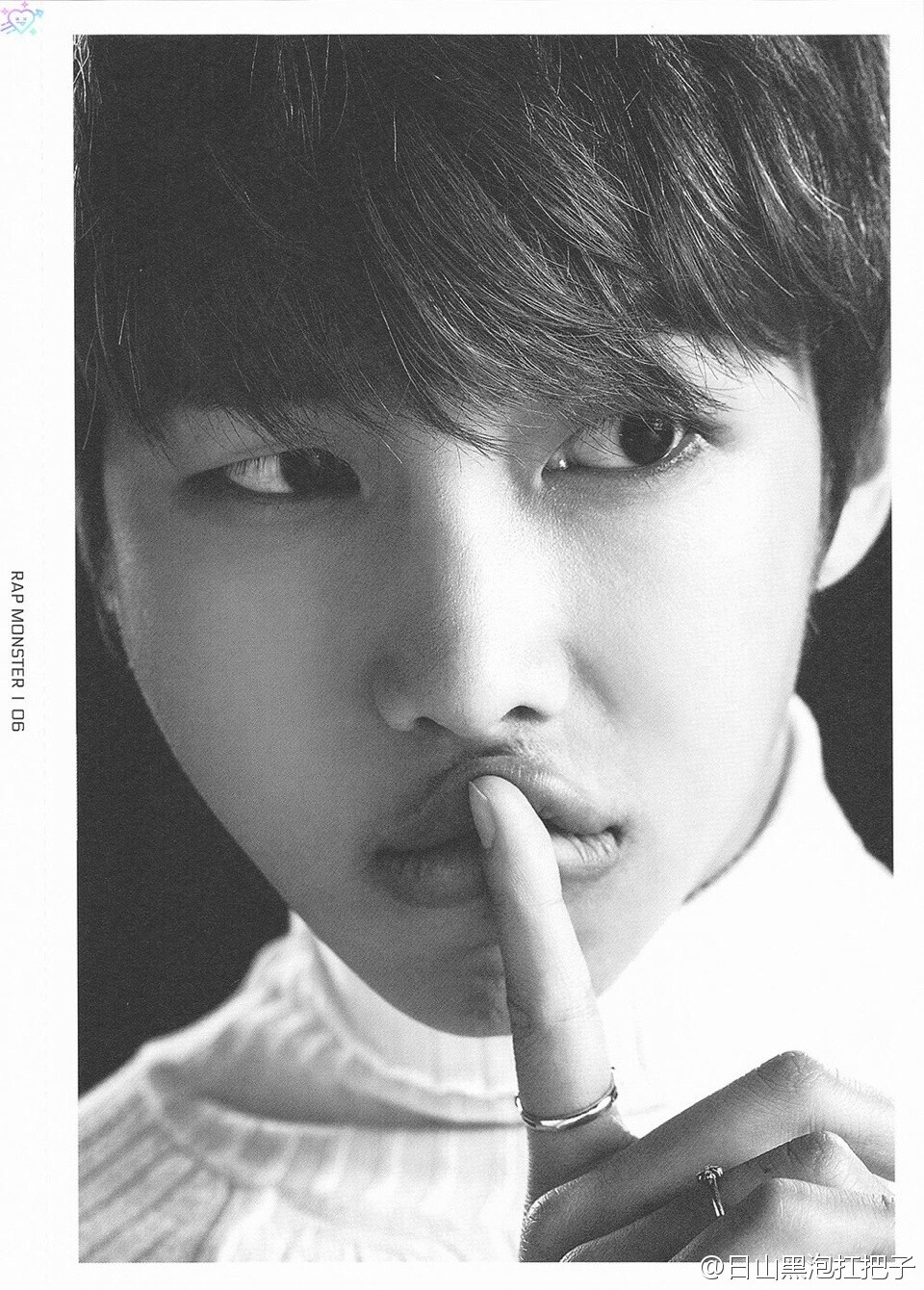 #金南俊##歌谣界破坏狂金南俊# THE WINGS TOUR MD FACE PHOTO COLLECTION RAP MONSTER SCAN 完美的代名词
[cr.love_as_hobby] ​